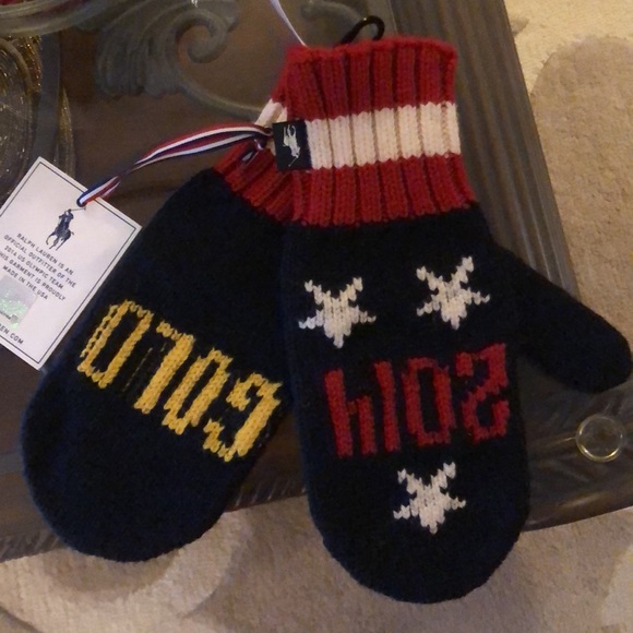 Polo Ralph Lauren 2014 Olympic Team USA Mittens Olympics - Picture 4 of 9